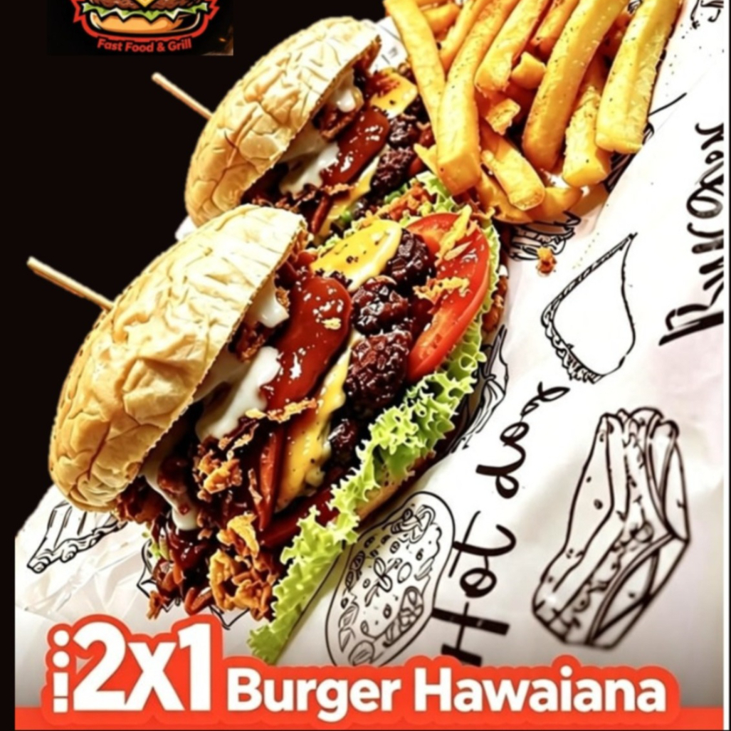 Promo 2 x 1 burger de la Casa
