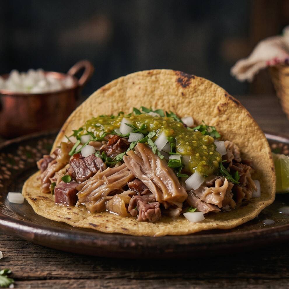 Taco Campechano. Maciza/ cuero