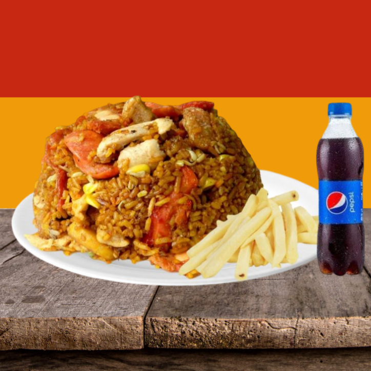 Combo Express Arroz + Papas+Gaseosa