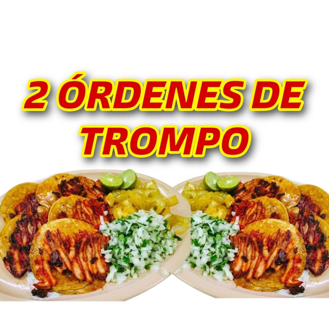 2 ORDENES DE TACOS DE TROMPO