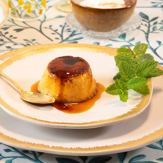 Flan Queso Con Zarzamora