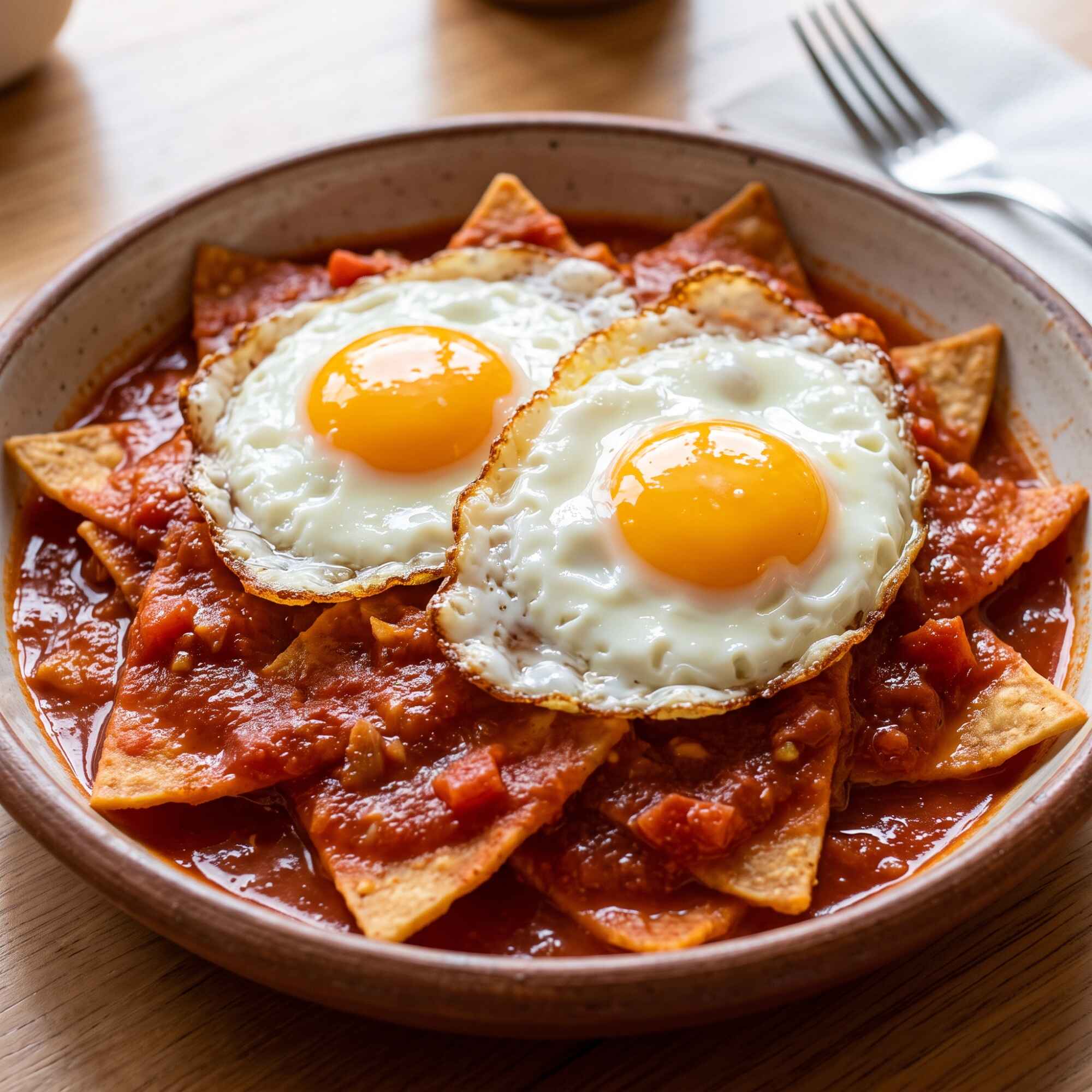 Chilaquiles o Enchiladas de Salsa Roja