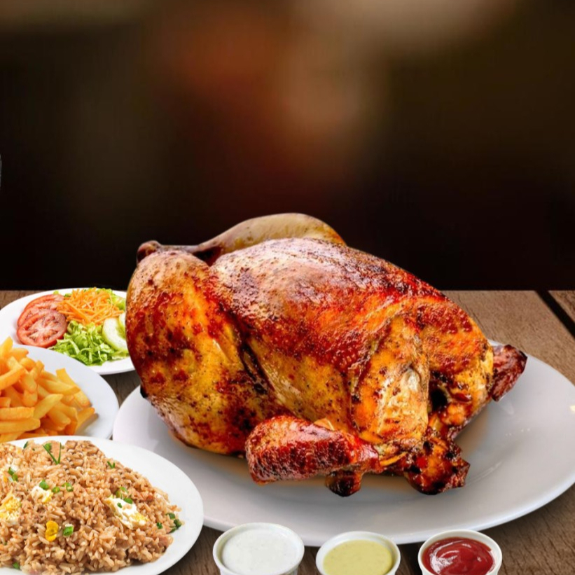 Super Oferta Pollo a la Brasa con Jugo de Maracuyá