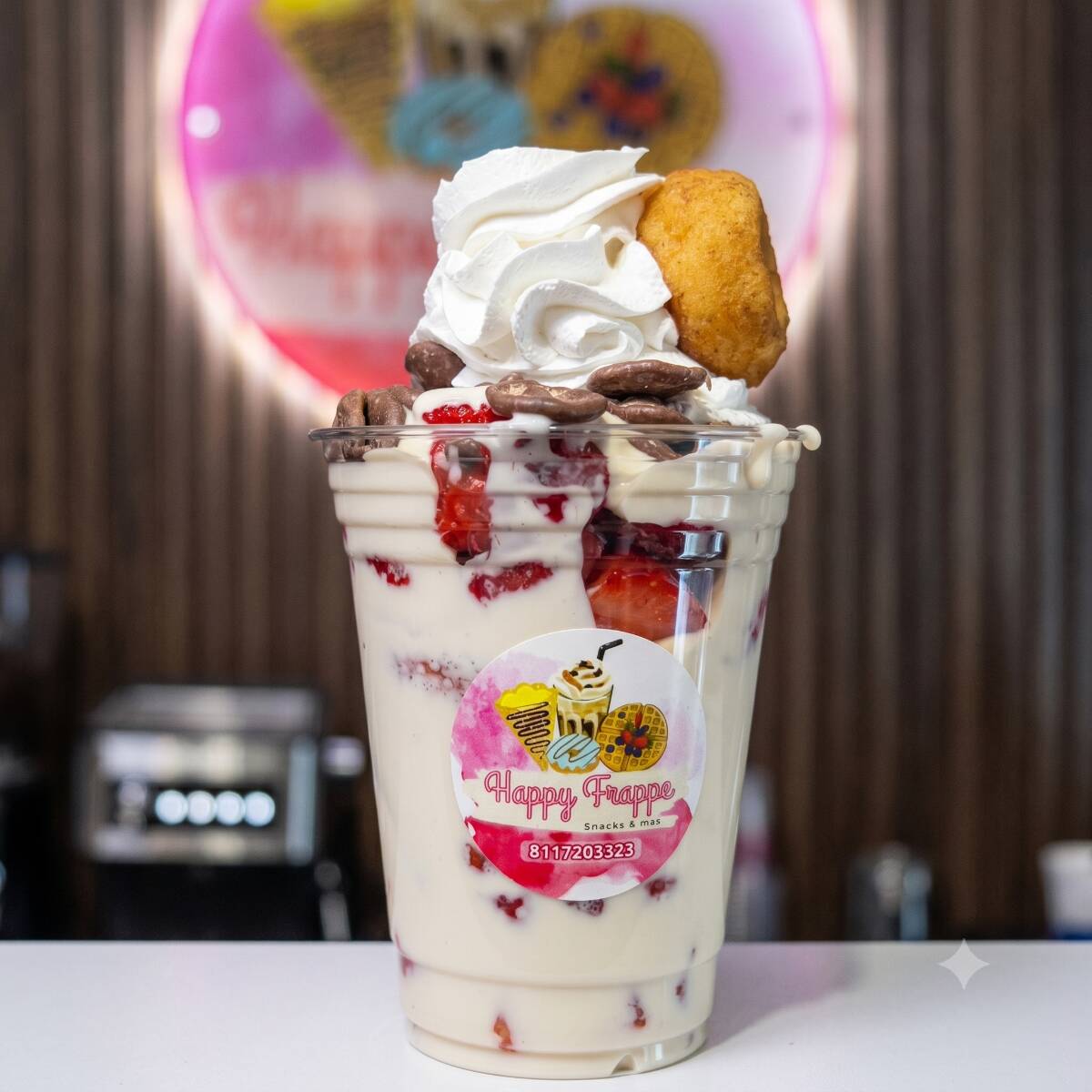 Fresas Tradicionales Crema Batida