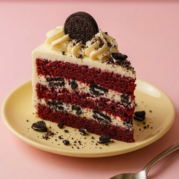 Pastel Red Velvet con OREO