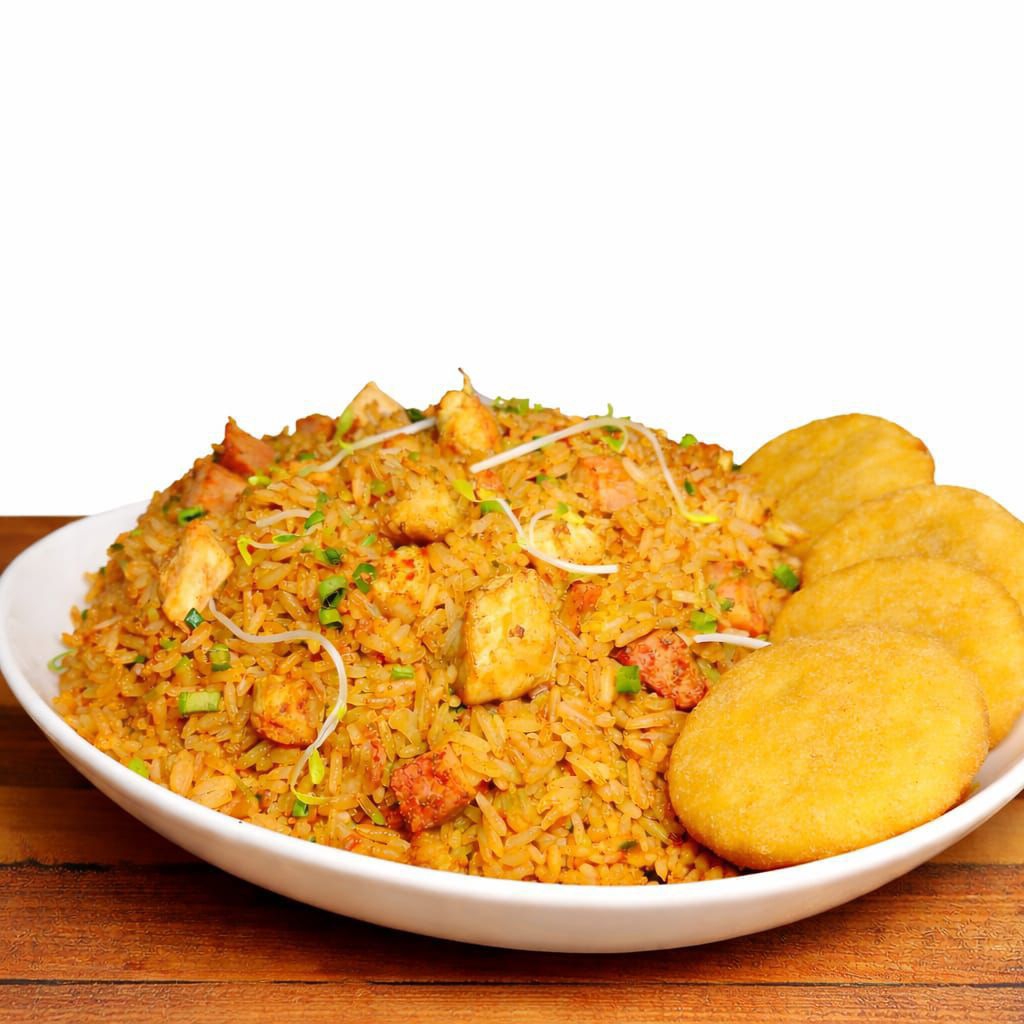 Combo Arroz Chino Personal y 2 Arepas