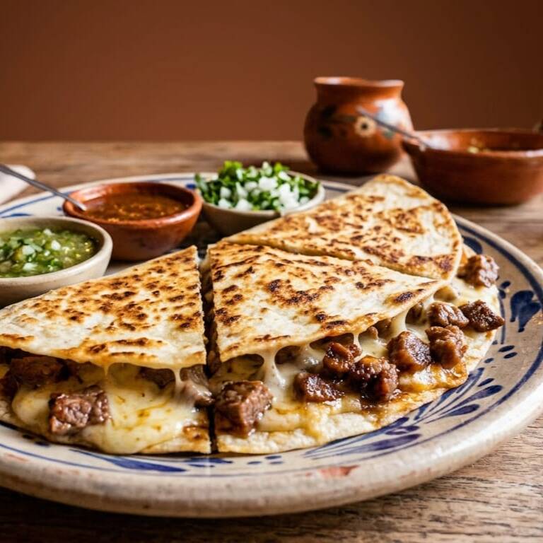 QUESADILLA CON Bistec.