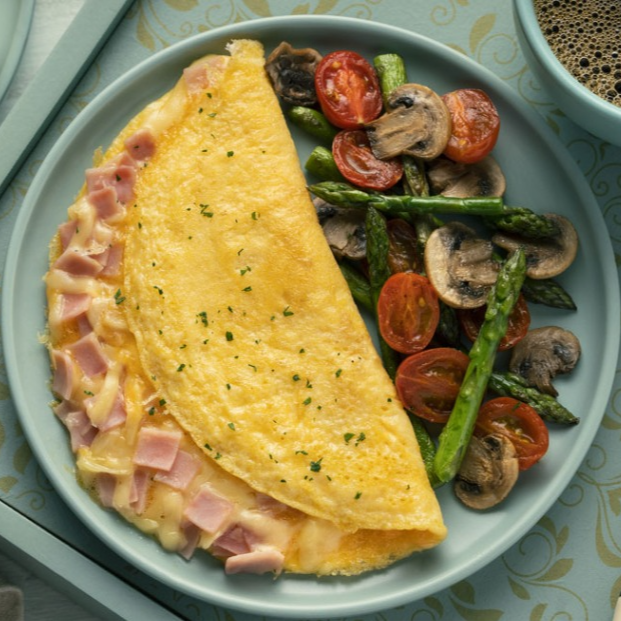 Omelette de Jamón y Queso