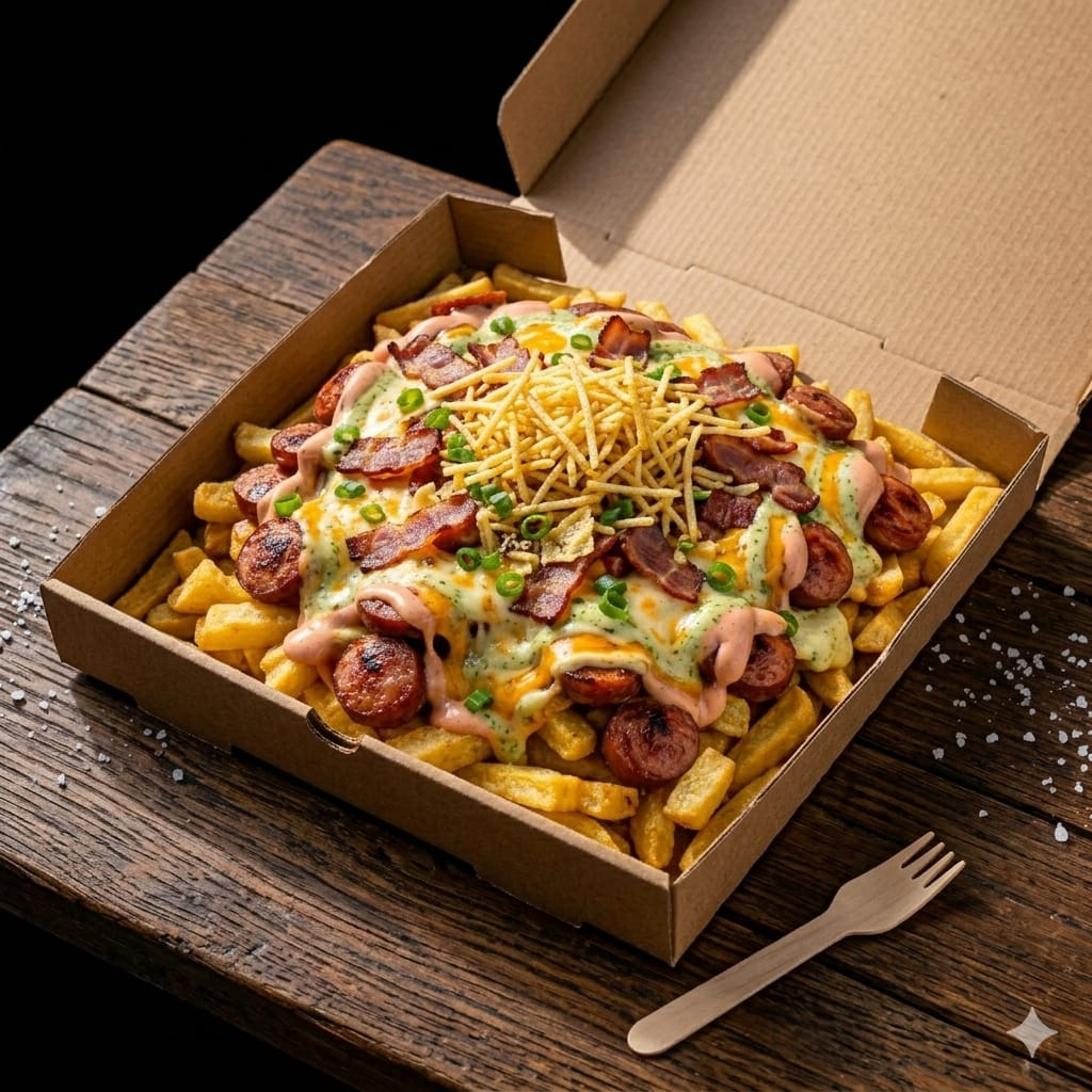 Salchipapas para dos 😋
