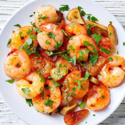 Camarones al ajillo