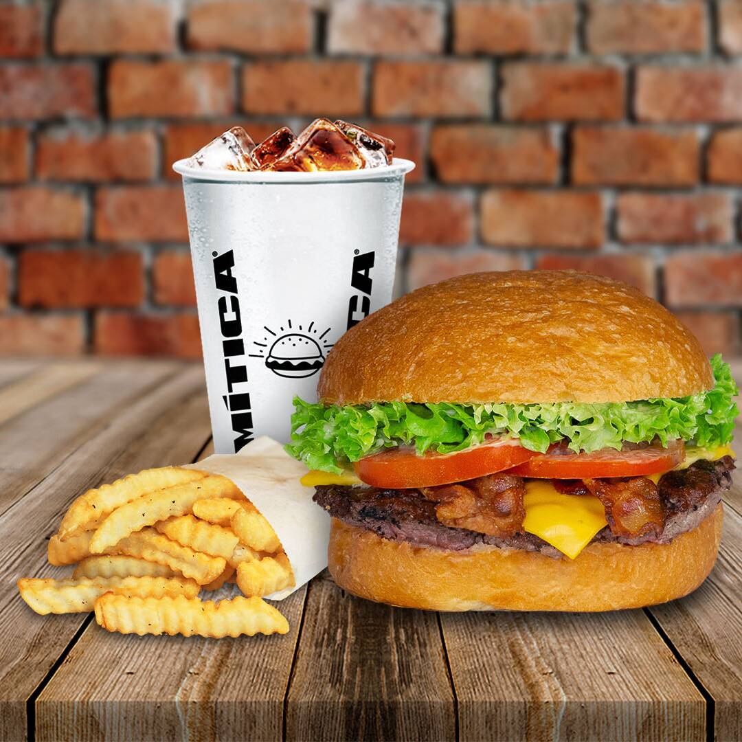 Mítica Burger Combo Mediano
