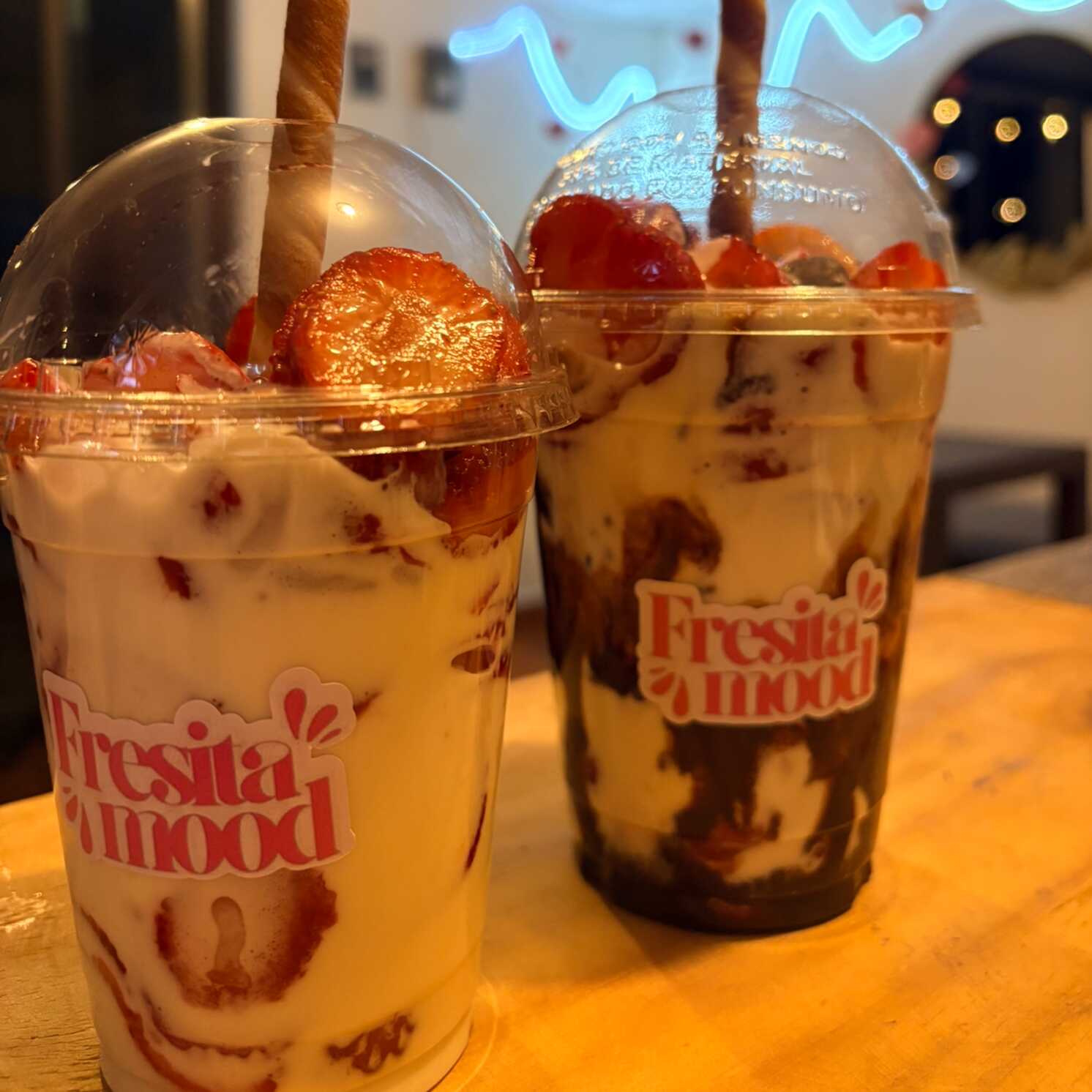 Fresas con crema 16 oz