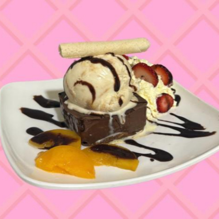 Brownie con Helado