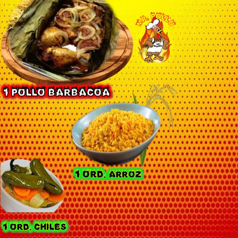 1 POLLO BARBACOA