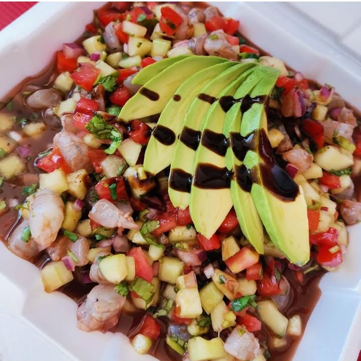 CEVICHE CAMARON COCIDO 1 LITRO.