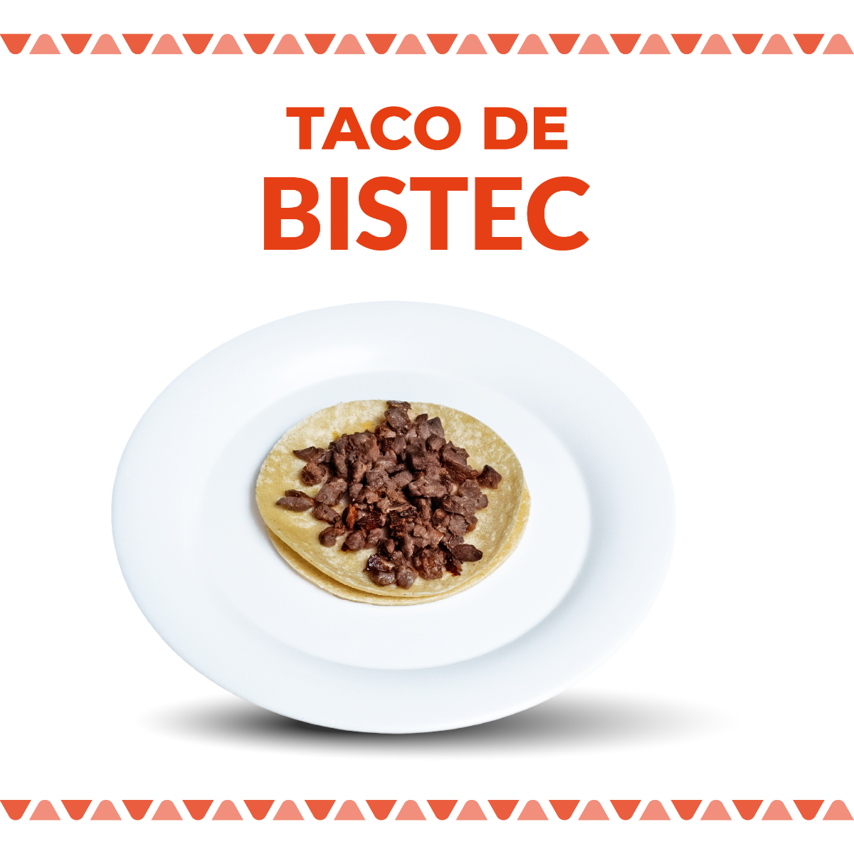 Taco de Bistec en tortilla de Maiz 1 pza