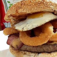 Huevo, Aros de Cebolla, Queso