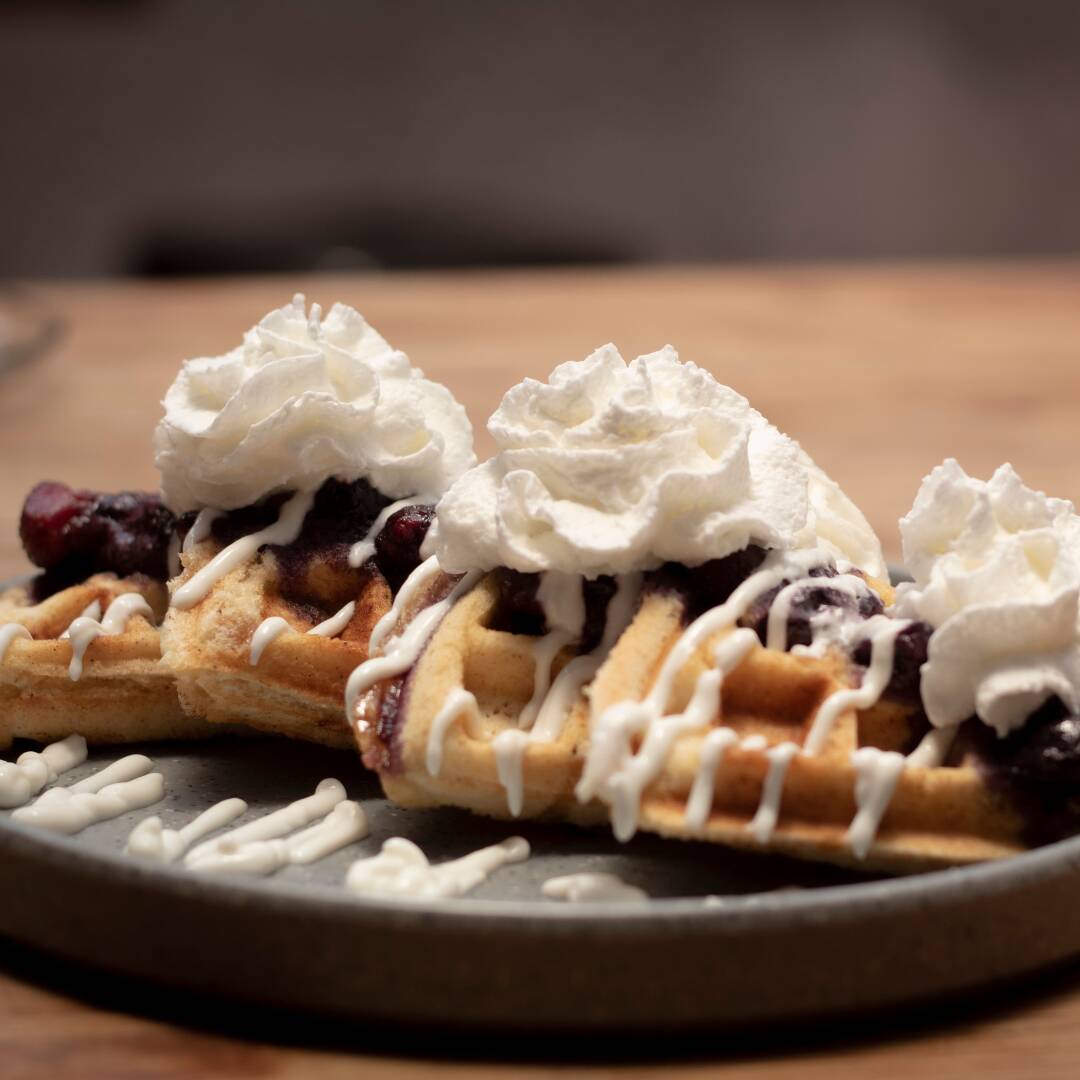 Waffle de Frutos Rojos