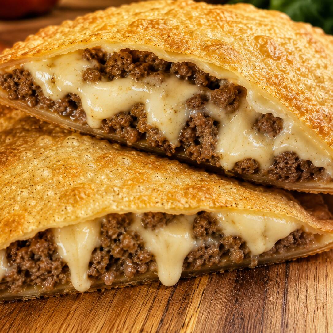 Carne moída bem temperada e suculenta, combinada com o cremoso Catupiry. Um recheio generoso, saboroso e irresistivelmente cremoso, envolvido em uma massa sequinha, crocante e douradinha. Uma combinação que conquista na primeira mordida! 🤤