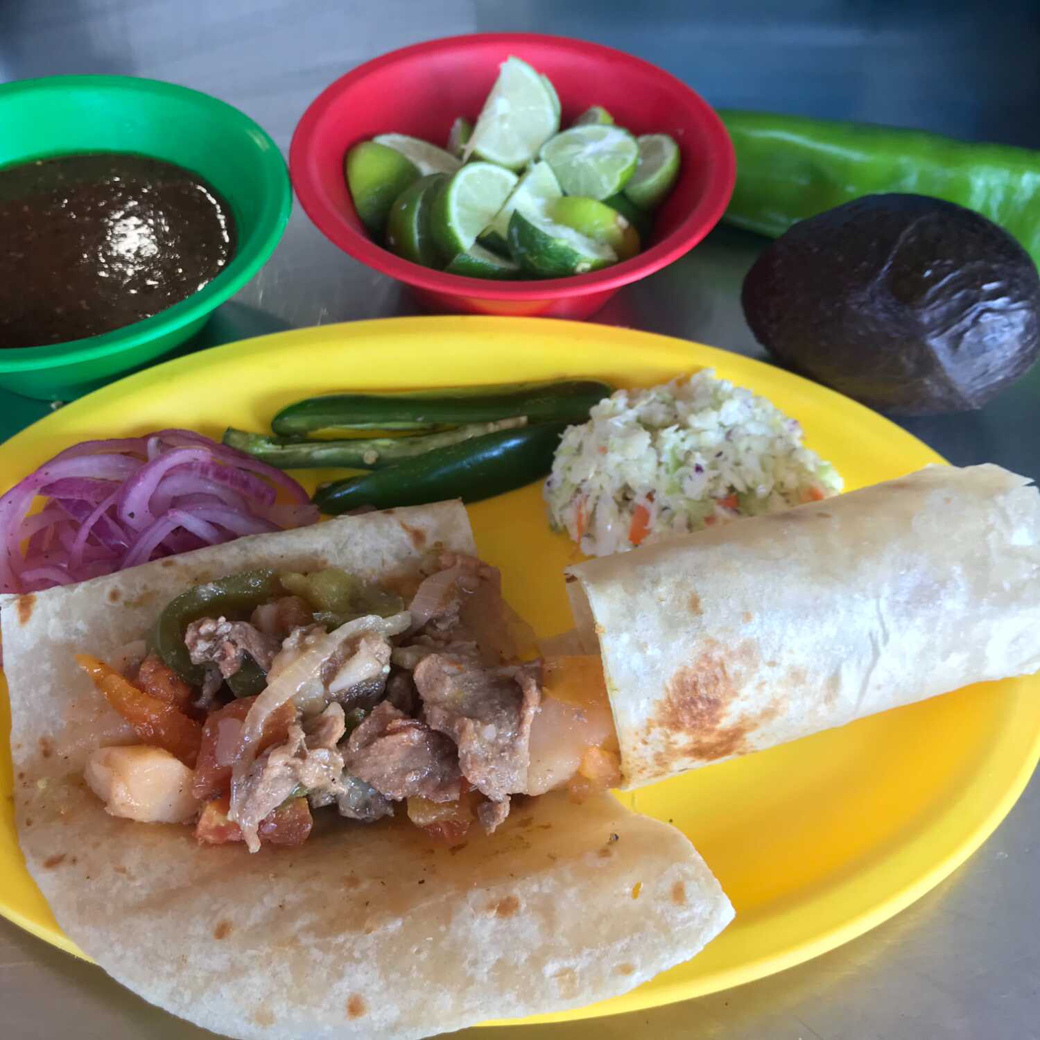 Burro de Bistec Con Papas