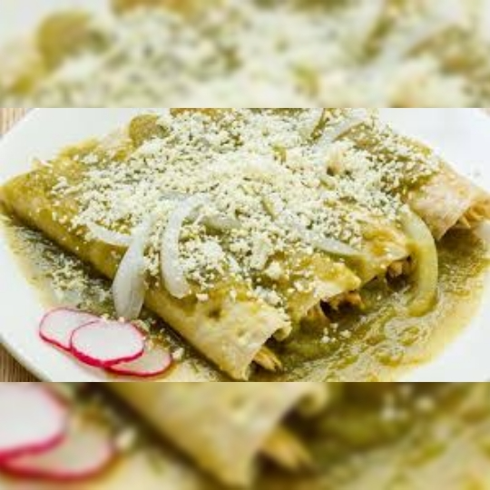 Enchiladas verdes Gr