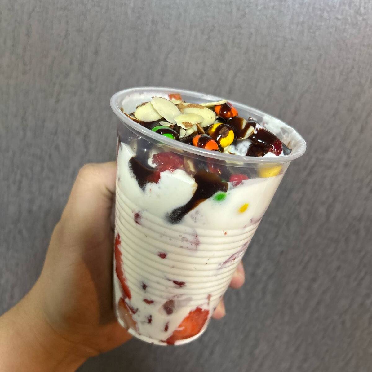 Fresas con crema grande