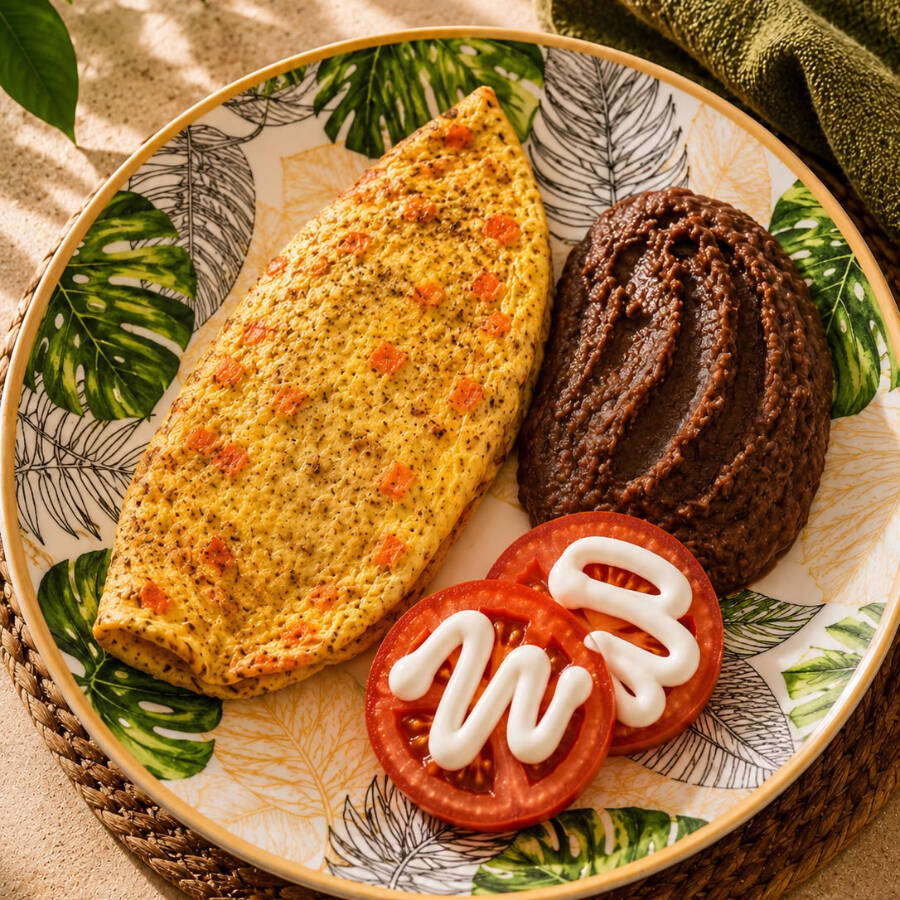Omellete de Amaranto y Zanahoria