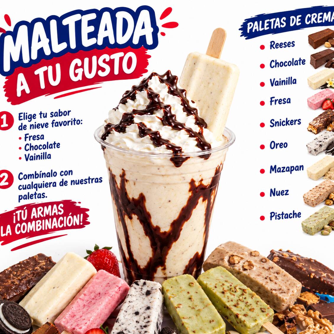 MALTEADA CON PALETA A ELEGIR