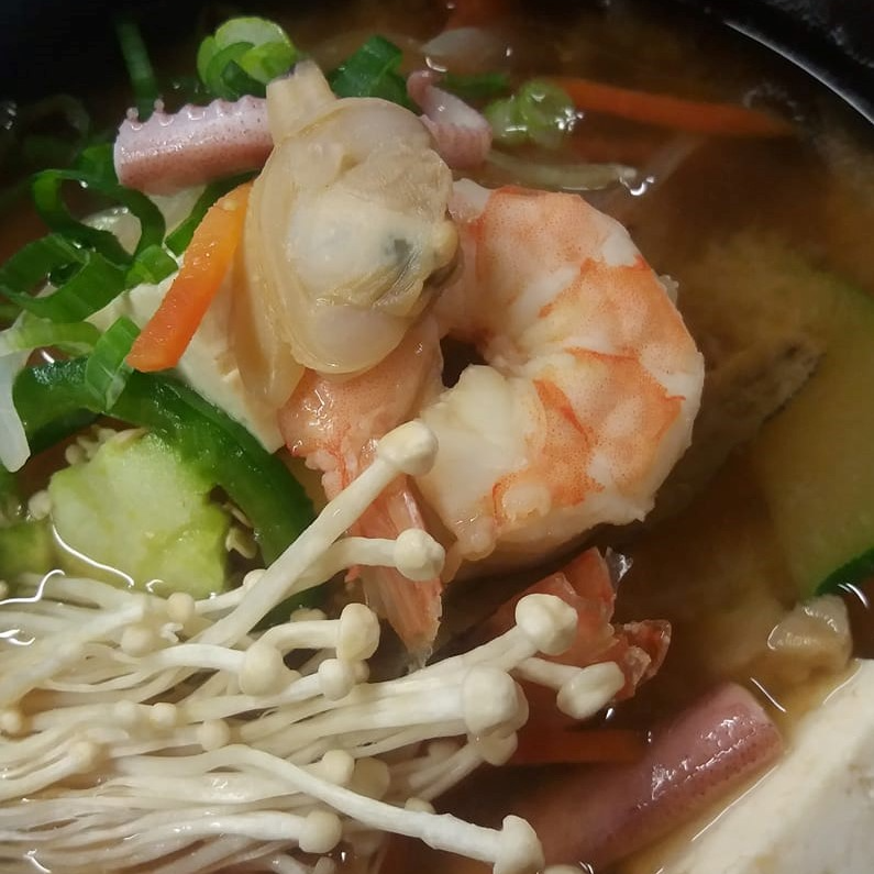 Tallarines con Mariscos