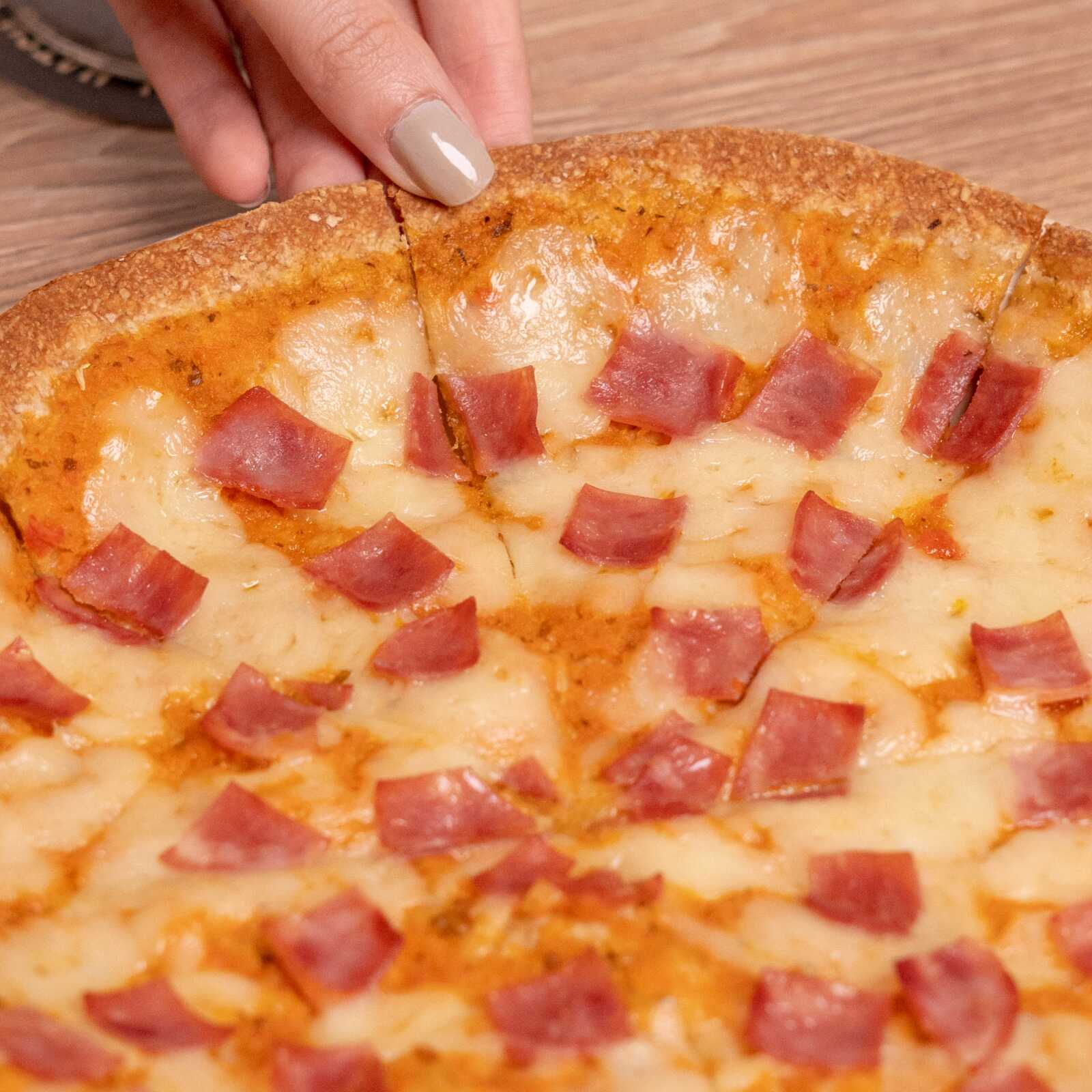 Pizza Jamón y Queso Kids 25 cm