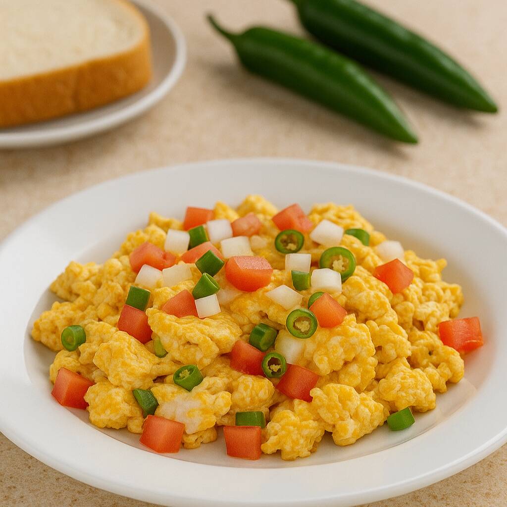 Huevos Revueltos a la Mexicana