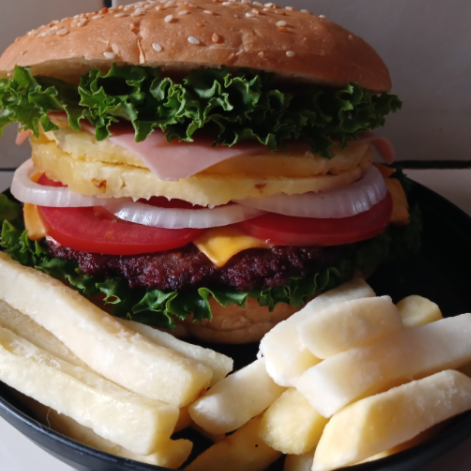 HAMBURGUESA HAWAIANA