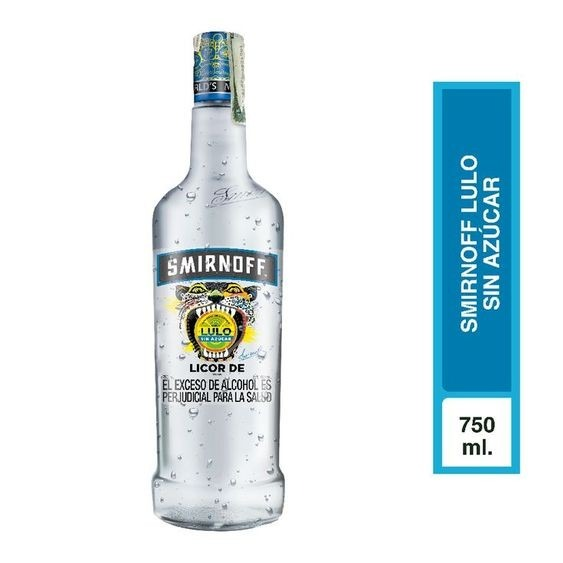 Smirnof lulo sin azúcar Botella 750 ml