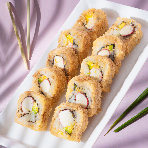 12 Bocados Sushi Palmito Tempura