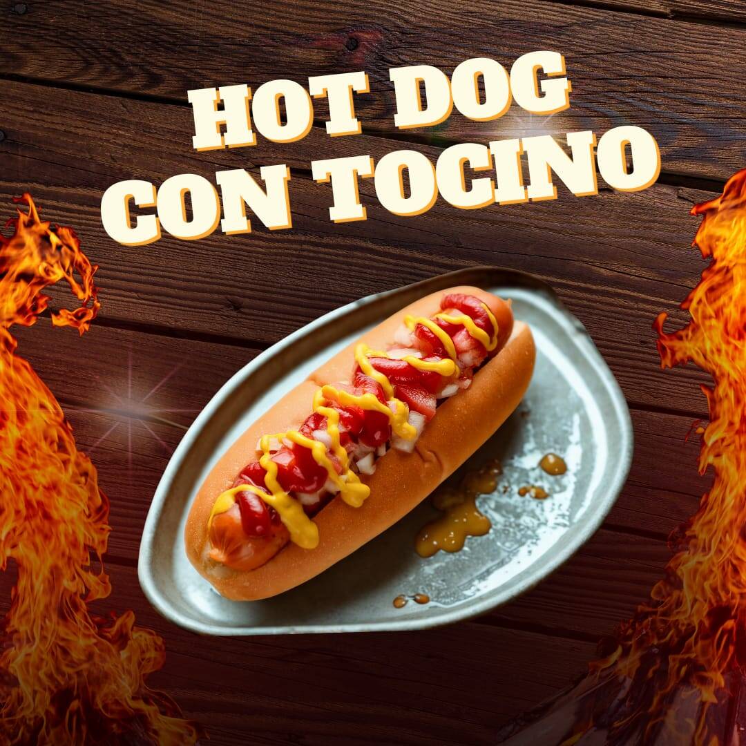 Hot Dog con Tocino