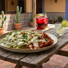 COMBO CILAQUILES SENCILLOS Y AGUA DE SABOR