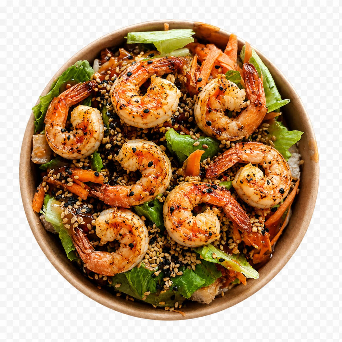 Pasta Oriental con Camarón