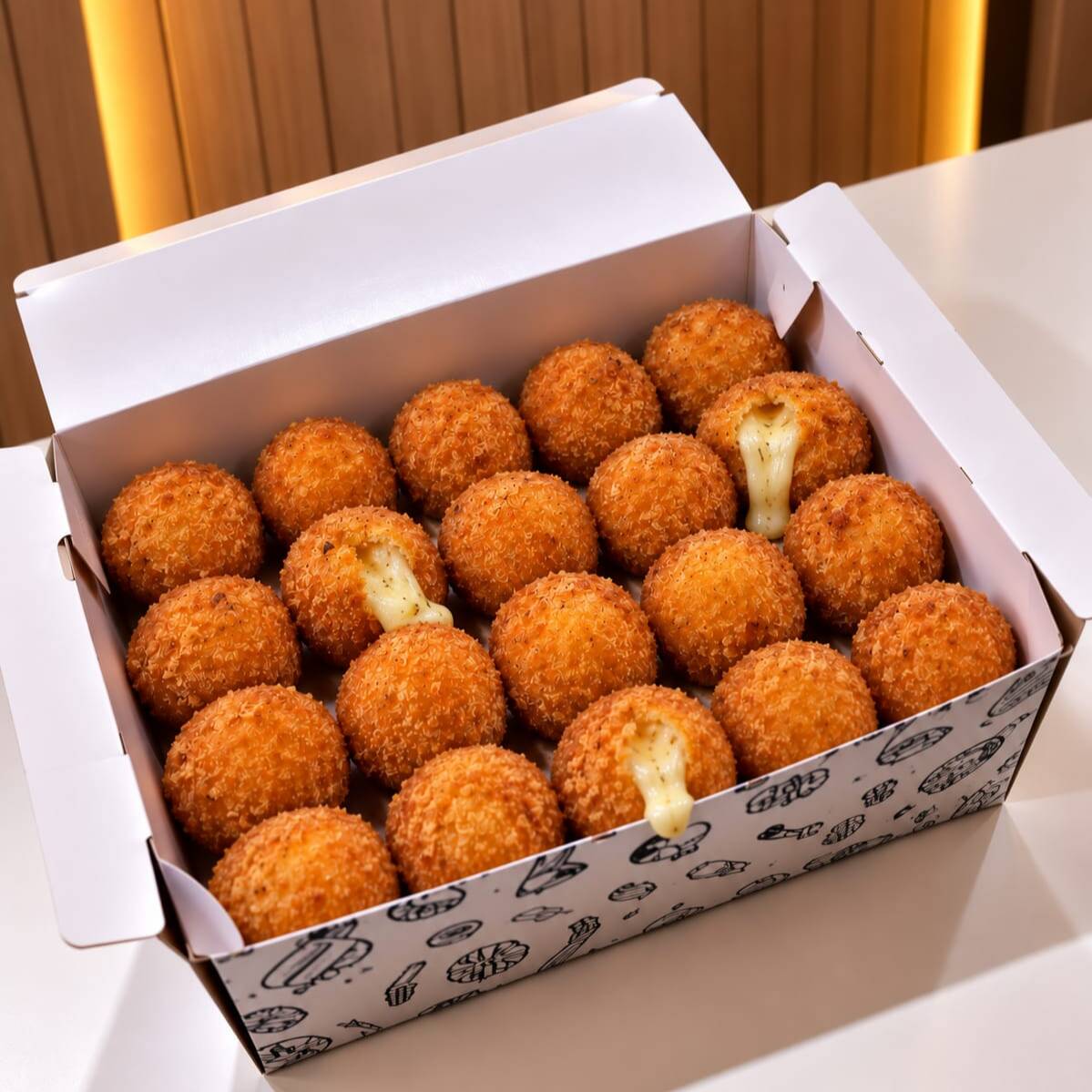 Crocante, douradinho e com muito queijo! Sabor irresistível a cada mordida ( Aprox. 20 gramas)