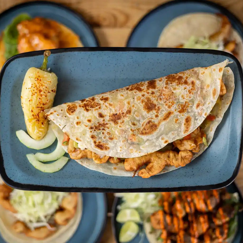 Quesadilla de Harina de Camarón