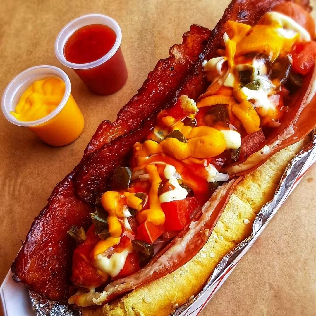 🌭Hot Dog Grande Extra de Tocino🌭