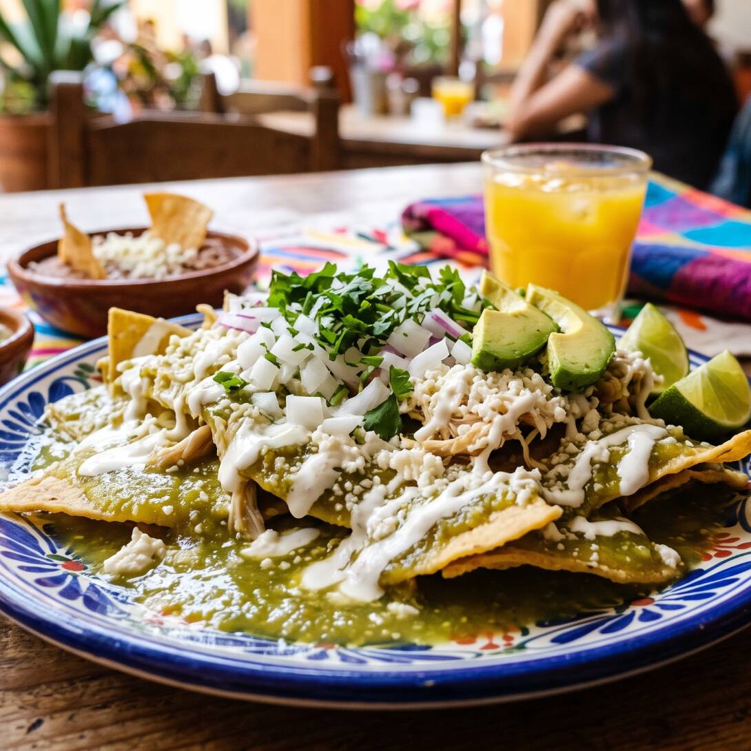 Chilaquiles con Pollo