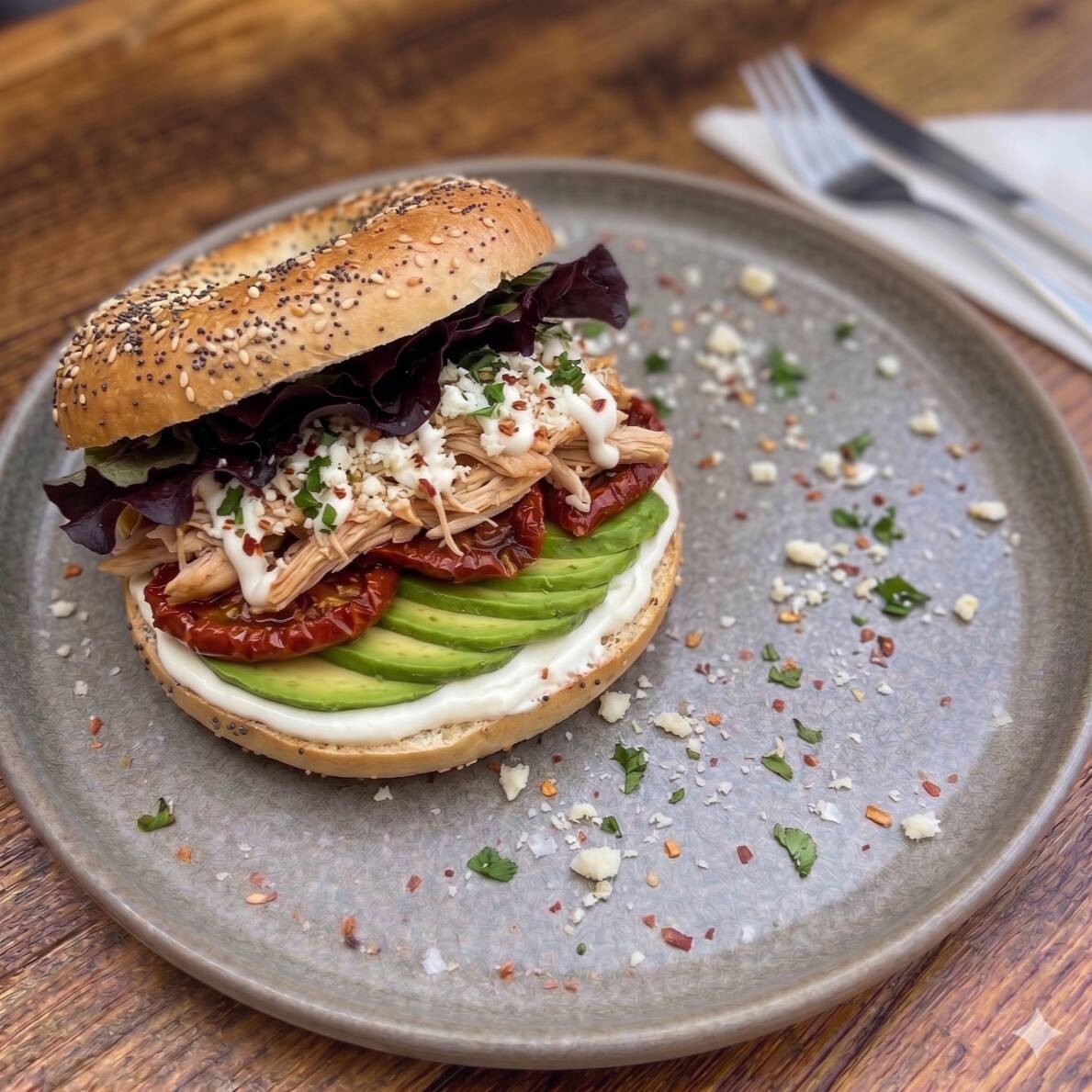 Bagel de Pollo