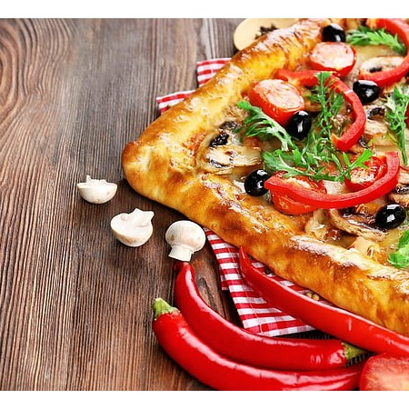 Pizza Vegetariana Mixta Media