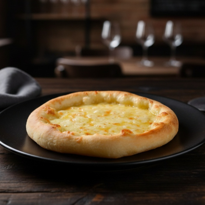 Queijo mussarela derretido.