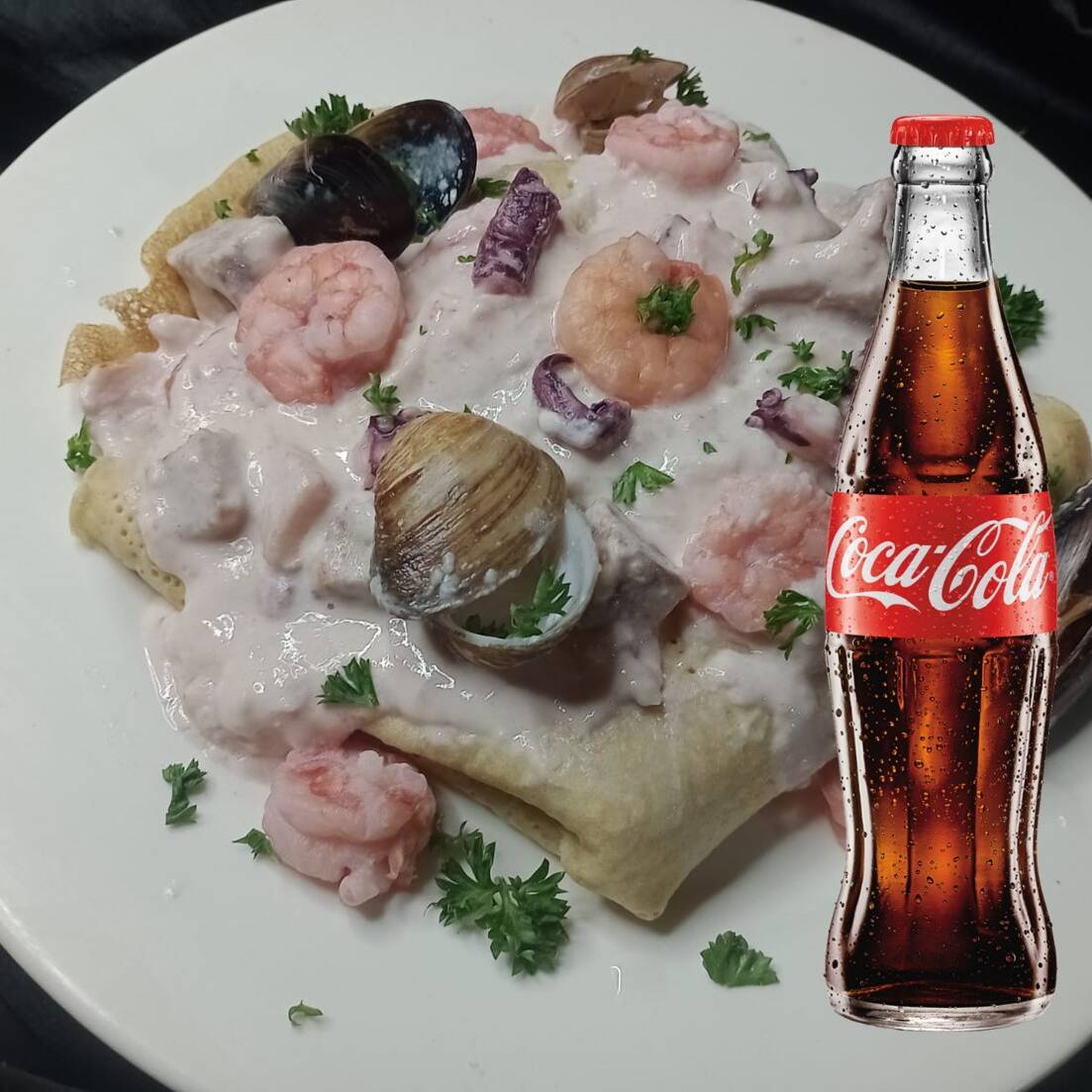 Combo Crepe Puente Sobre El (mezcla de Mariscos)