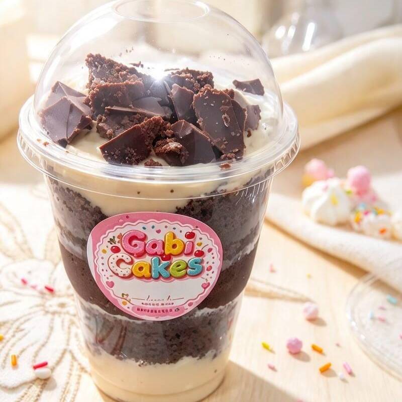Massa de chocolate fofinha + recheio cremoso de brigadeiro de coco com brigadeiro 50% cacau! Sabor tradicional irresistível, feito com carinho. Doçura perfeita em cada colherada! 😋