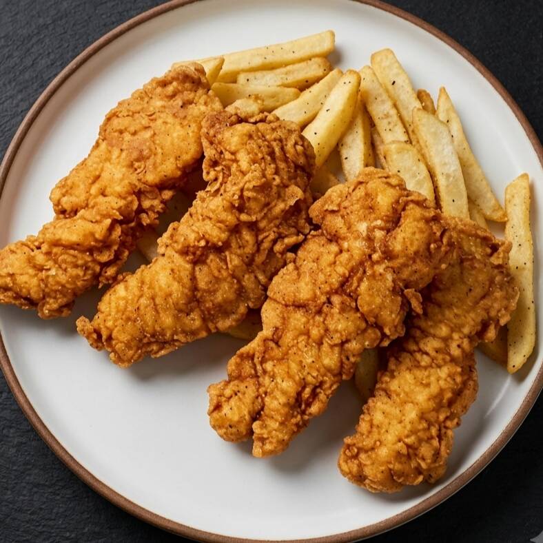 TENDERS DE POLLO CON PAPAS