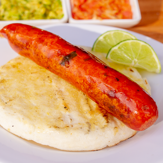 Arepa con Chorizo