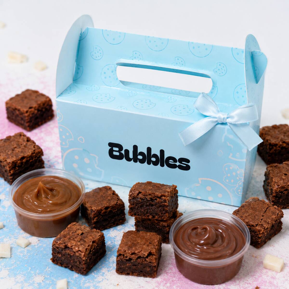 24 Mini Brownies Con Esparcibles