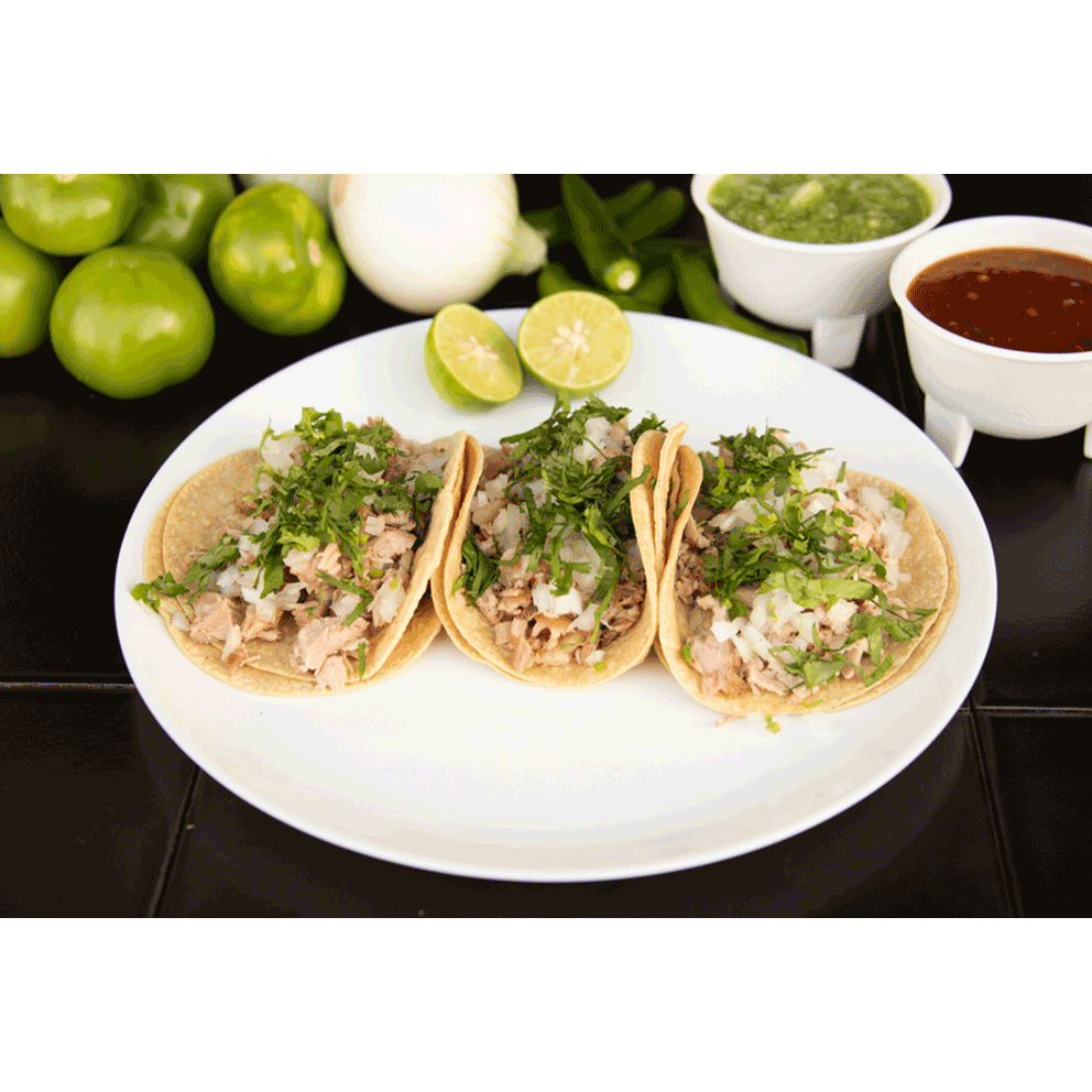 Orden de 3 Tacos de Carnitas